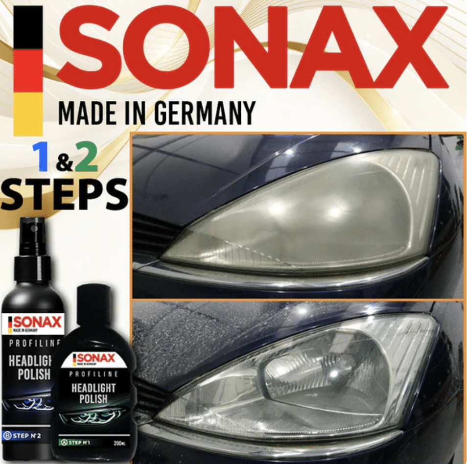 افضل مزيل طبقة المضببة فوق مصابيح سيارة الاكثر فعالية – لا يباع في المتاجر (Sonax)