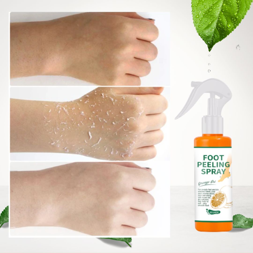 الجمال يبدأ من الأقدام: مقشر الأقدام الأفضل للعناية ببشرة قدميك – لا يباع في المتاجر  (Foot Peeling Spray)